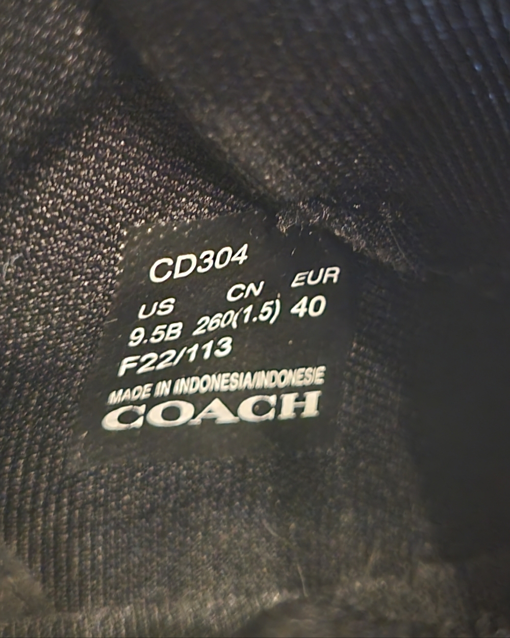 Coach Black High-Top Sneakers with Pink Trim Size 9.5 US - Picture 10 of 11